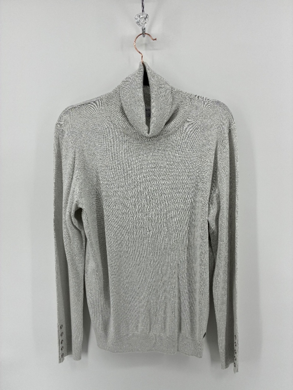 Calvin Klein Light Metallic Turtleneck Sweater